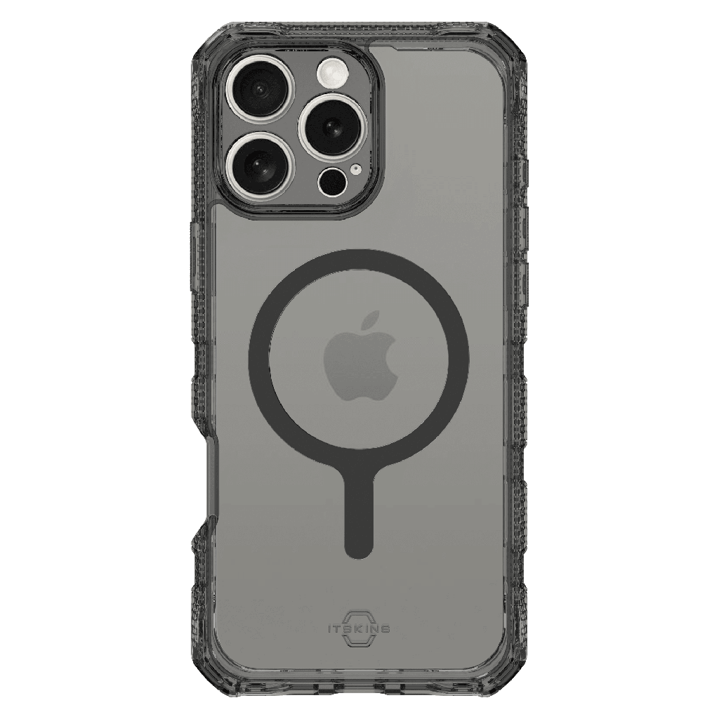 Itskins - Supremer Clear Magsafe Case For Apple Iphone 16 Pro Max - Graphite