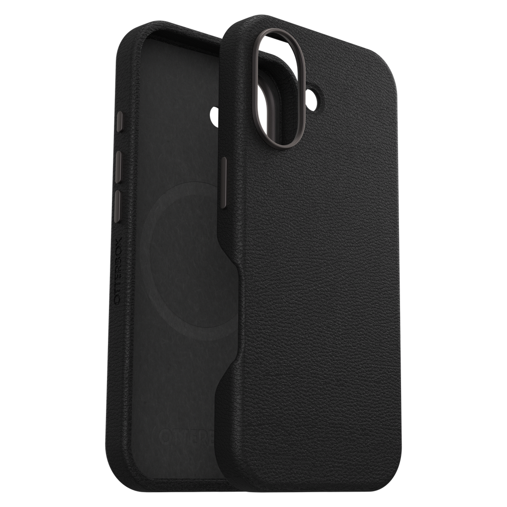 Otterbox - Symmetry Cactus Leather Magsafe Case For Apple Iphone 16 - Noir Ash