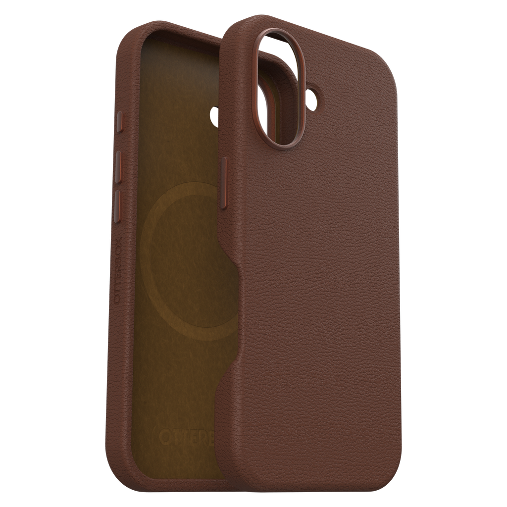 Otterbox - Symmetry Cactus Leather Magsafe Case For Apple Iphone 16 - Rich Adobe