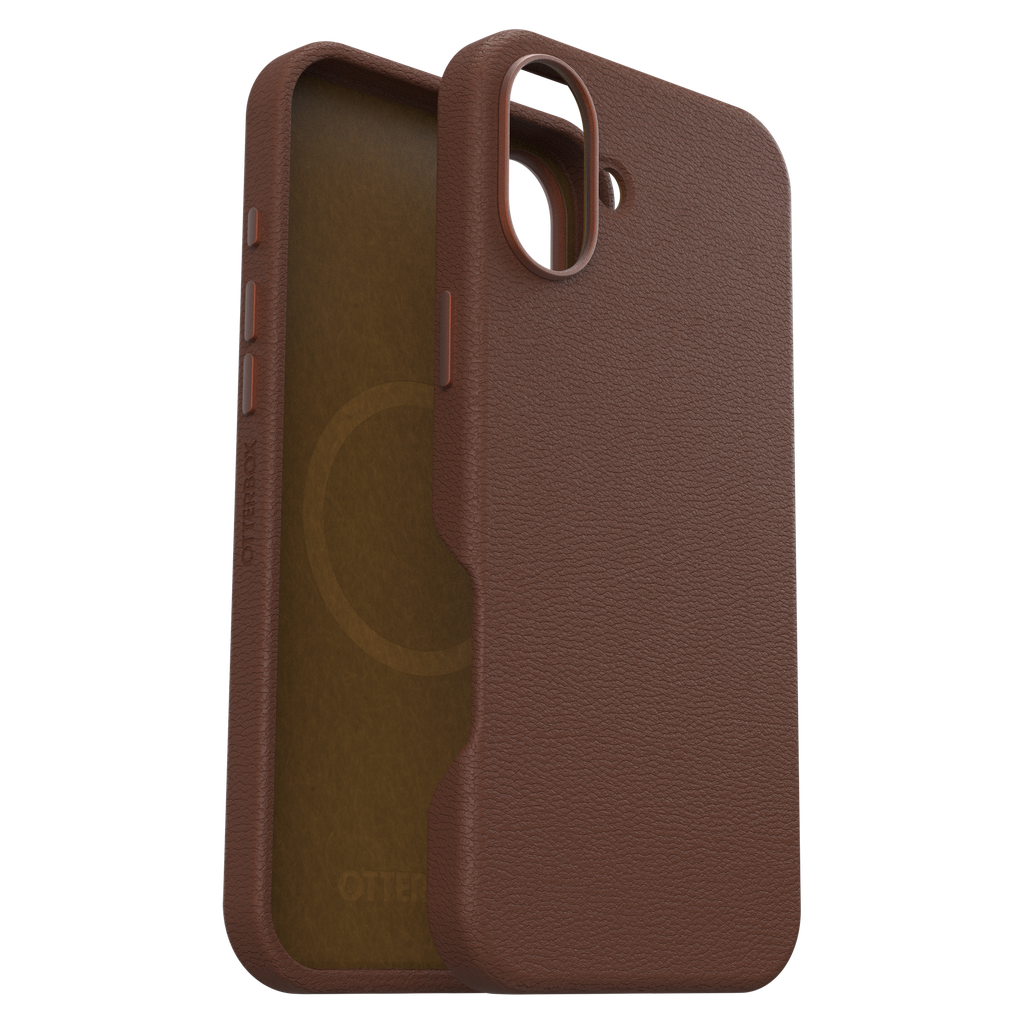 Otterbox - Symmetry Cactus Leather Magsafe Case For Apple Iphone 16 Plus - Rich Adobe