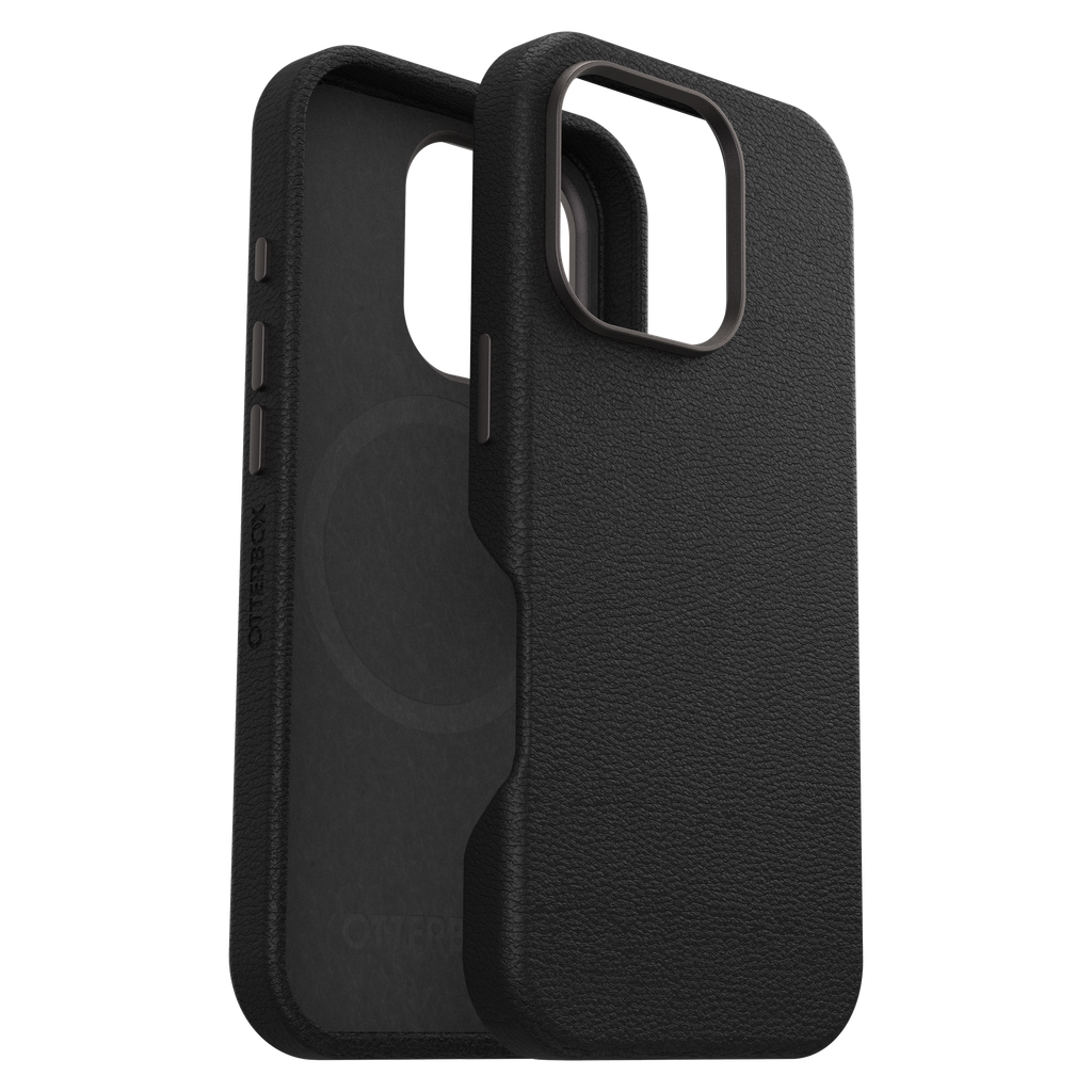 Otterbox - Symmetry Cactus Leather Magsafe Case For Apple Iphone 16 Pro - Noir Ash