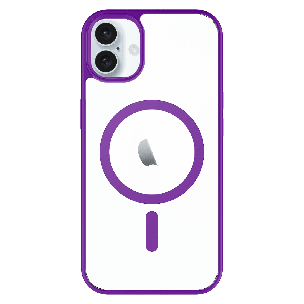 Ampd - Tpu   /   Acrylic Bumper Magsafe Case For Apple Iphone 16 Plus - Purple