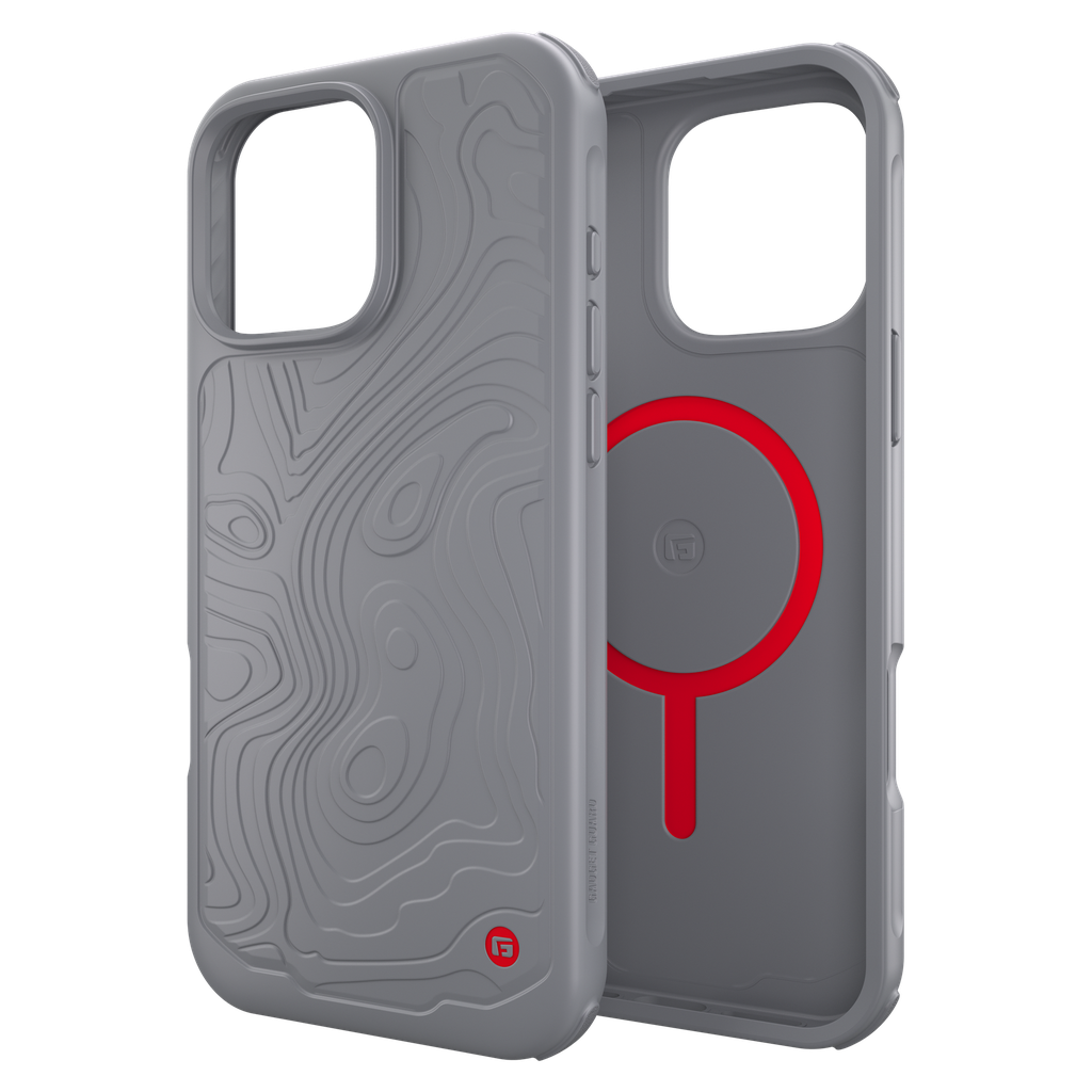 Gadget Guard - Trek Magsafe Case With G-form Protection For Apple Iphone 16 Pro Max - Anthracite