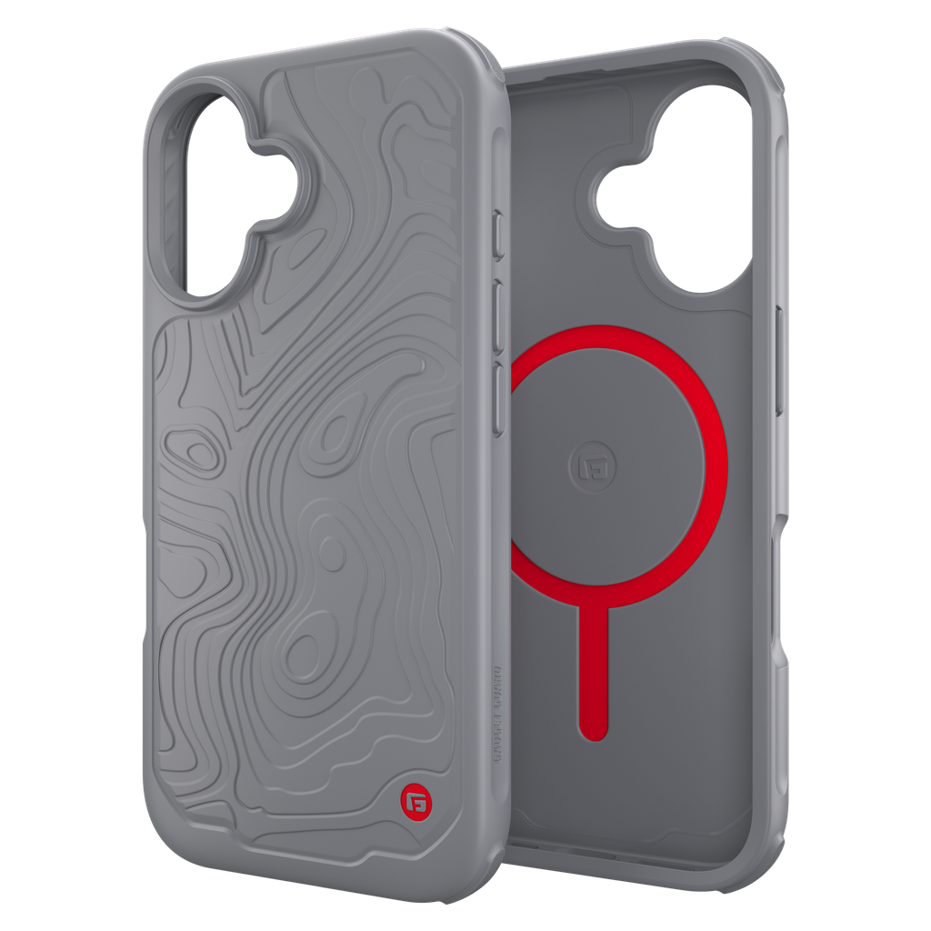 Gadget Guard - Trek Magsafe Case With G-form Protection For Apple Iphone 16 - Anthracite