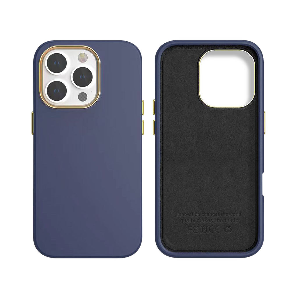 Dual  Layer Tough Case for iPhone 16 Pro -Dark Blue