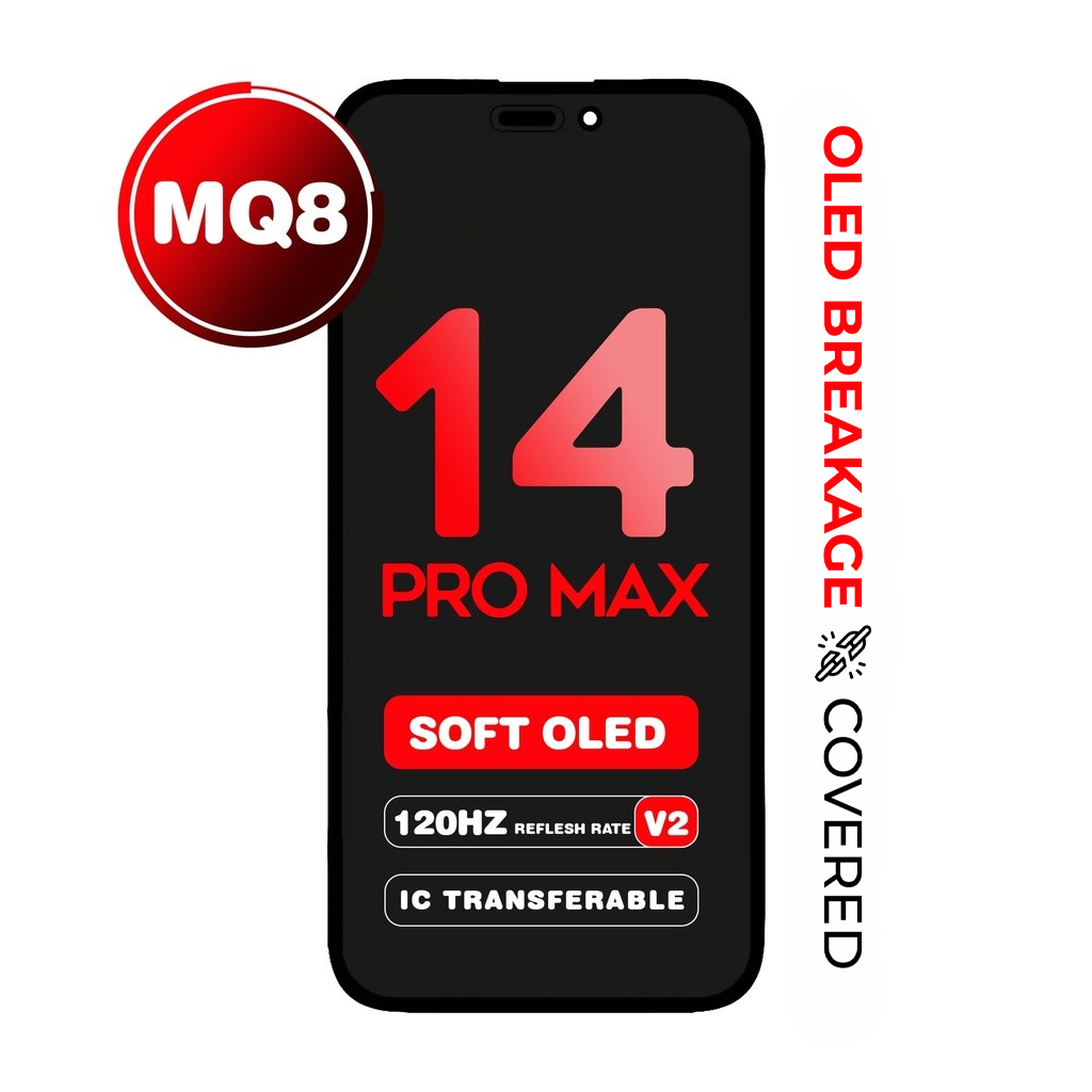 OLED Assembly for iPhone 14 Pro Max - 120 Hz (MQ8 v2 / Soft OLED) (IC Transferable)