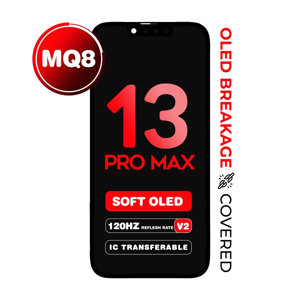 OLED Assembly for iPhone 13 Pro Max - 120 Hz (MQ8 v2 / Soft OLED) (IC Transferable)