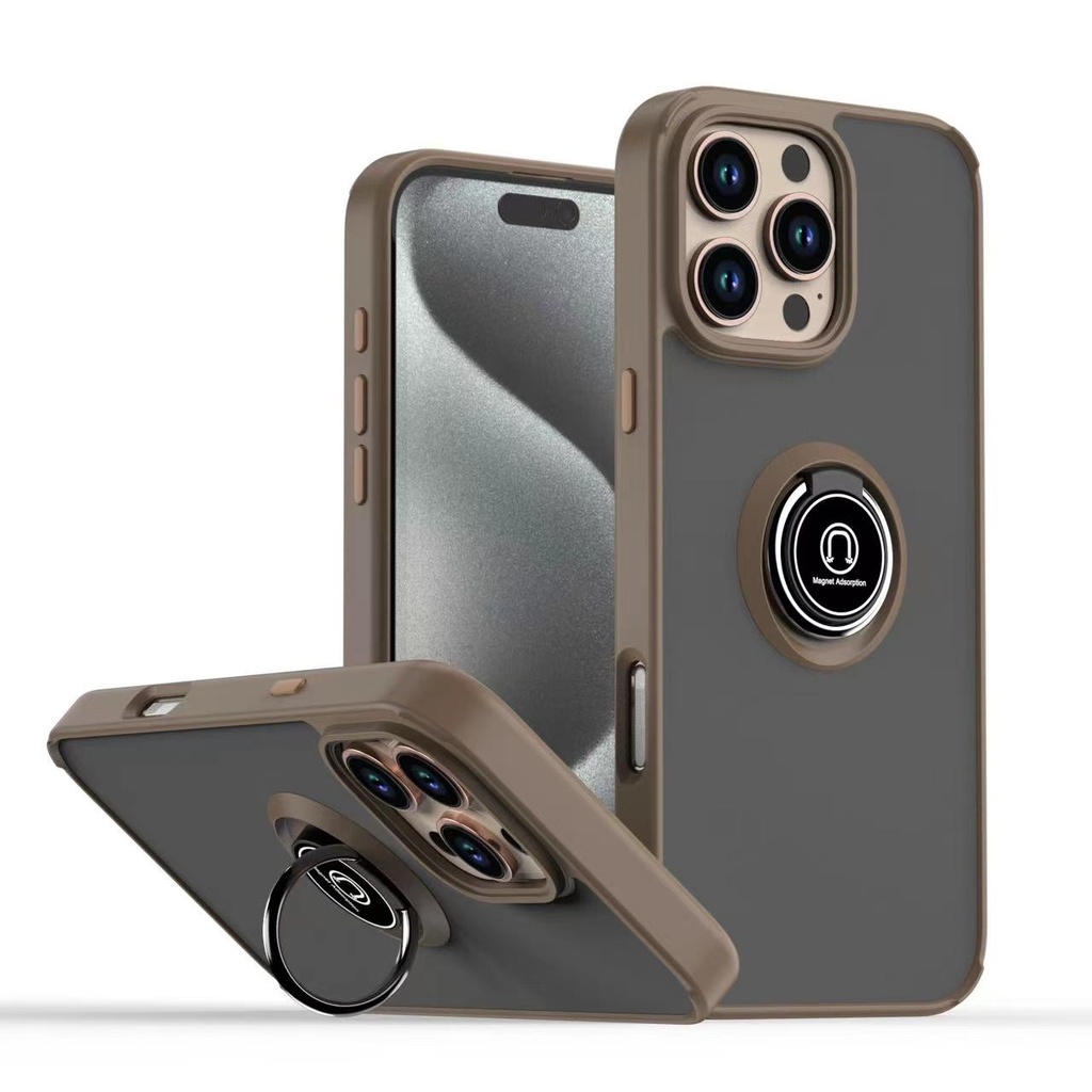 Matte Ring Case for iPhone 16 Pro Max - Desert
