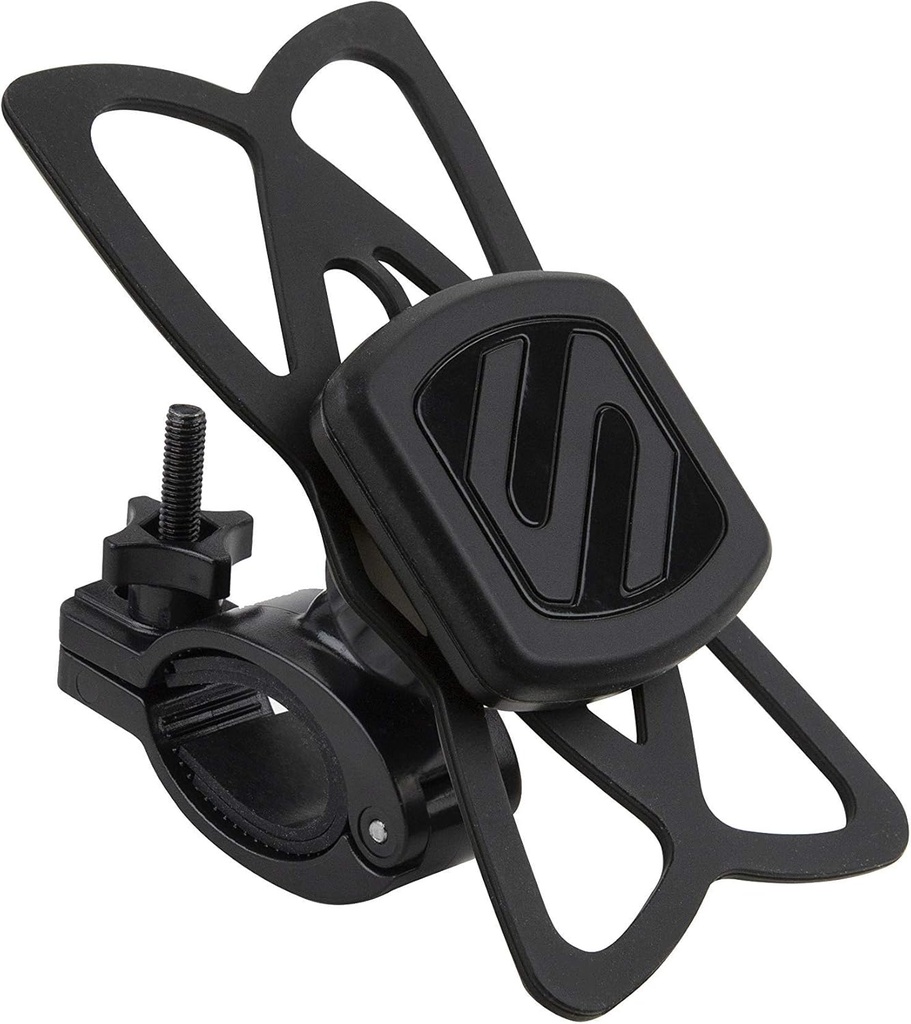 Scosche Handlebar Bike Phone Mount with Integrated MagicMount, Protective Safety Bands, and Adjustable Clamp for Mobile Device