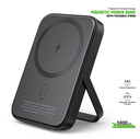 Esoulk EK4005 5000 mAh 15W Magnetic Wireless Charger Power Bank With Foldable Stand (Black) (Ground Shipping Only)