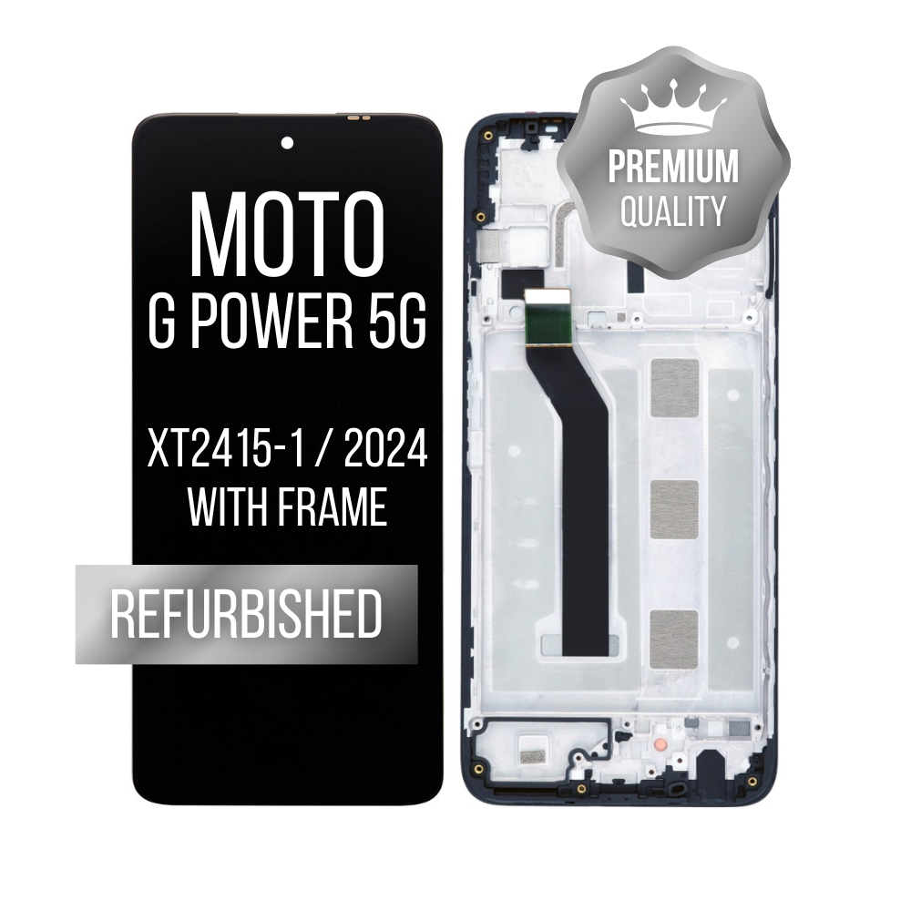 LCD Assembly with Frame for Motorola Moto G Power 5G (XT2415-1 / 2024) (Premium)
