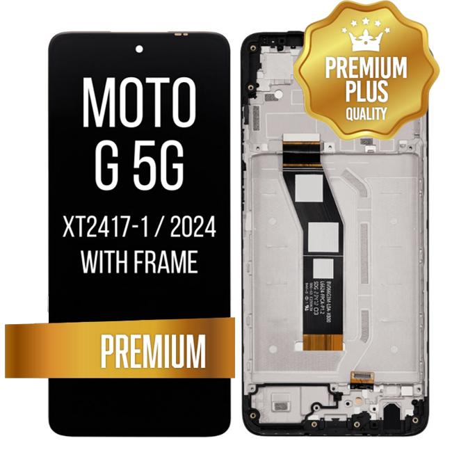 LCD Assembly with Frame for Motorola Moto G 5G (XT2417-1 / 2024) (Premium)