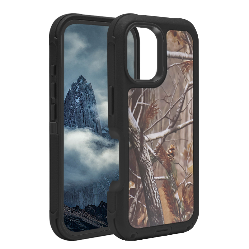 DualPro Protector Case  for iPhone 16 - Camouflage Black