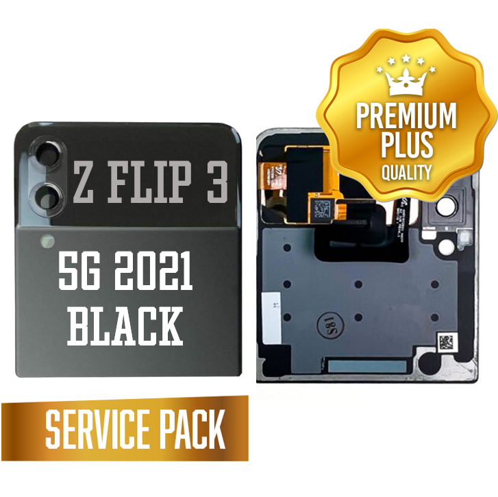 OLED Assembly (Outer) for Samsung Galaxy Z Flip 3 5G (F711) - Black (Service Pack)
