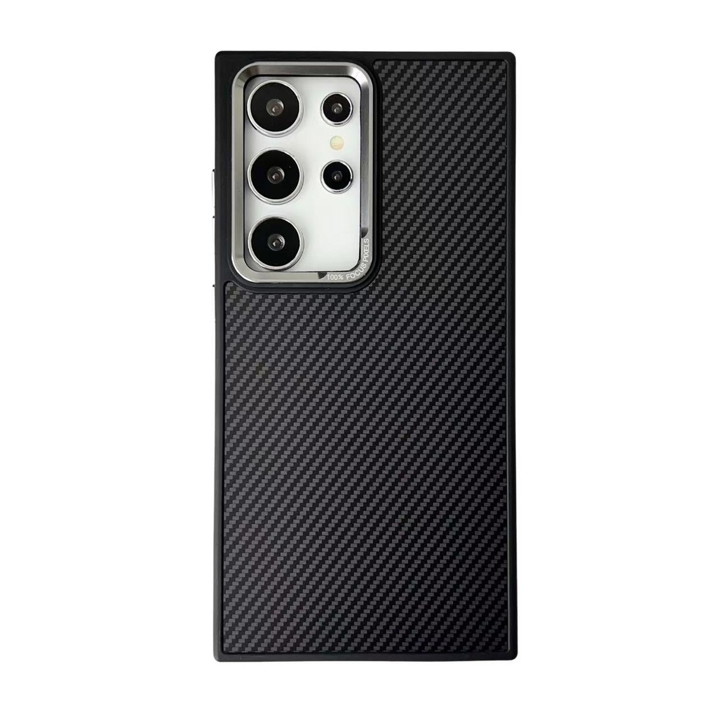 Carbon Fiber Texture Case with Magsafe for  Samsung S24 Ultra - Black