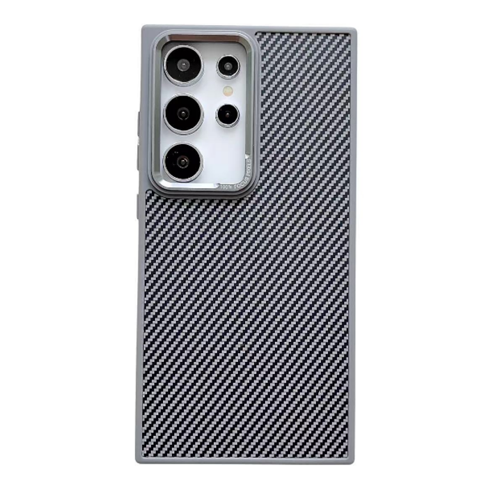 Carbon Fiber Texture Case with Magsafe for  Samsung S24 Ultra - Gray