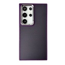 Carbon Fiber Texture Case with Magsafe for  Samsung S24 Ultra - Purple