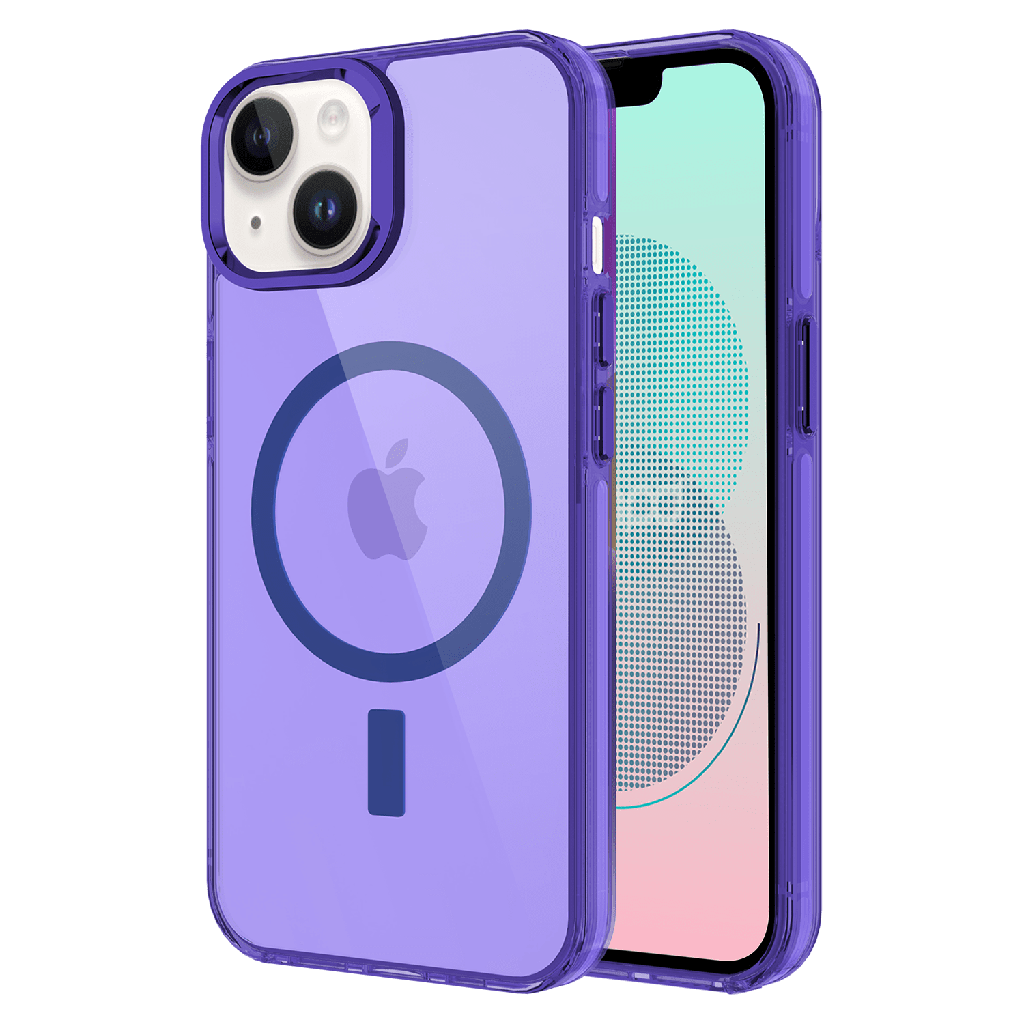 Ampd - Tpu  /  Acrylic Drop Magsafe Case For Apple Iphone 13 - Purple