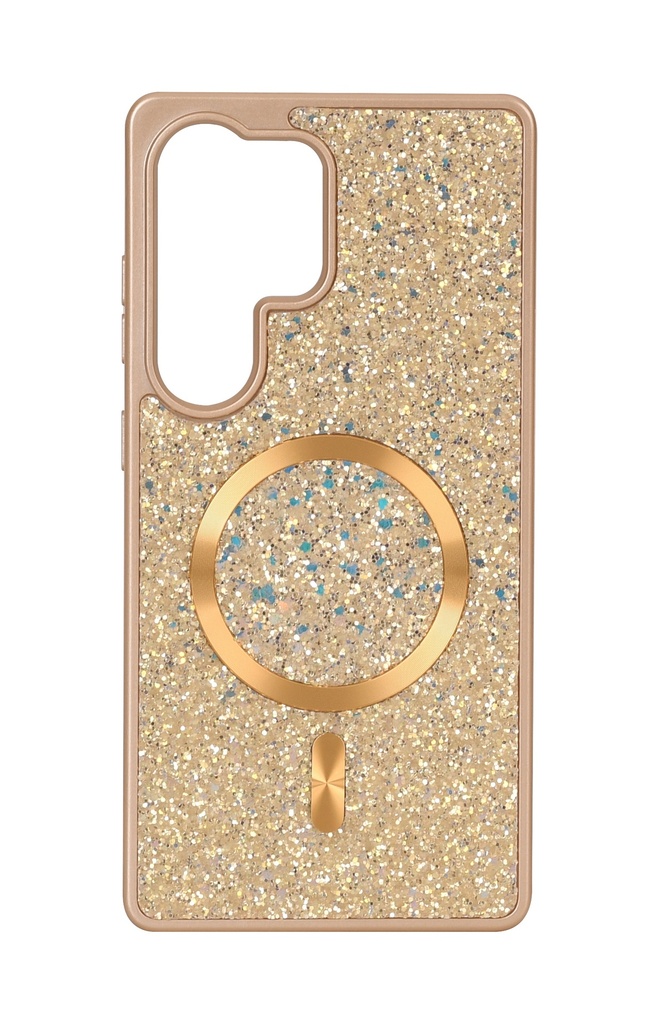 Blinged Case with Magsafe for Galaxy S25 Plus / S24 Plus - Rose Gold