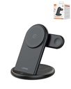 LDNIO WL 02 5 in 1 Wireless Charger (30 cm. USB-C) (Black)