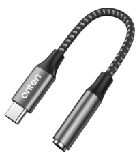 Onten 293 USB-C to 3.5 Female Adapter (Gray)