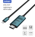 Onten 7577 USB-L to HDMI Cable (1080P) (Green)