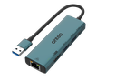 Onten US125 5 in 1 USB 3.0 to HDMl + RJ45 (100m) + USB 3.0 + USB 2.0 + USB-C Adapter (Green)