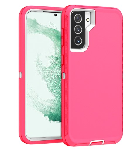 DualPro Protector Case for Galaxy S22 Ultra - Pink & White