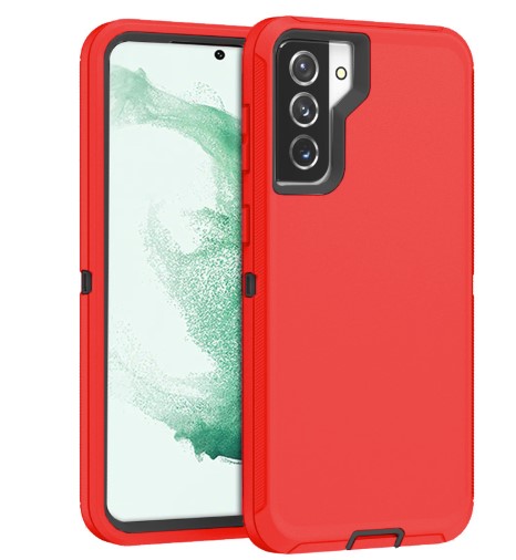 DualPro Protector Case for Galaxy S22 Ultra - Red & Black