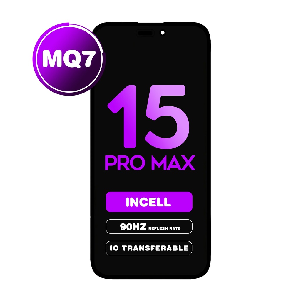 LCD Assembly for iPhone 15 Pro Max - 90 Hz (MQ7 /  Incell) / IC Transferable