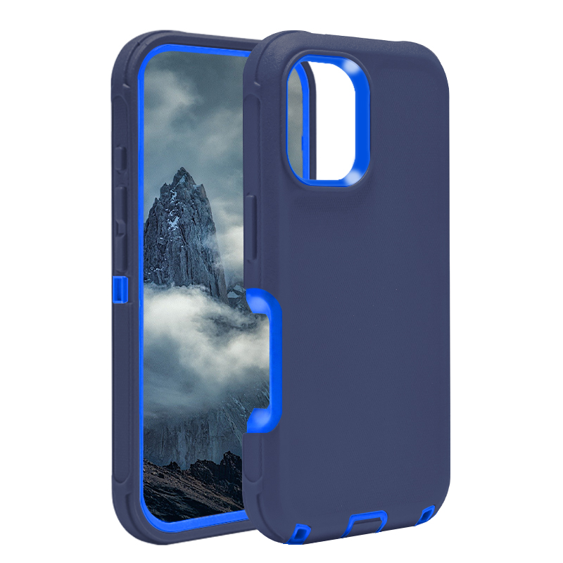 DualPro Protector Case for iPhone 16 Pro Max (2025 Design) - Dark Blue & Blue