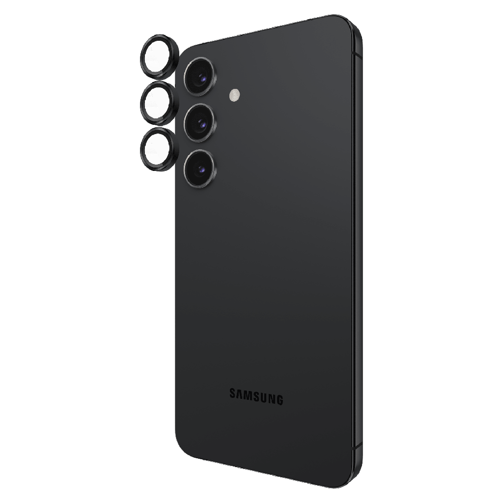Case-mate - Aluminum Ring Camera Lens Glass Protector For Samsung Galaxy S25 - Black