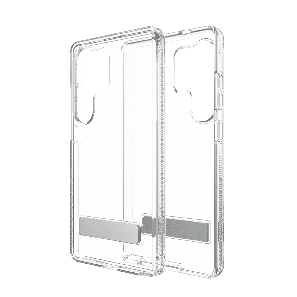 Zagg - Crystal Palace Case With Kick Stand For Samsung Galaxy S25 Ultra - Clear