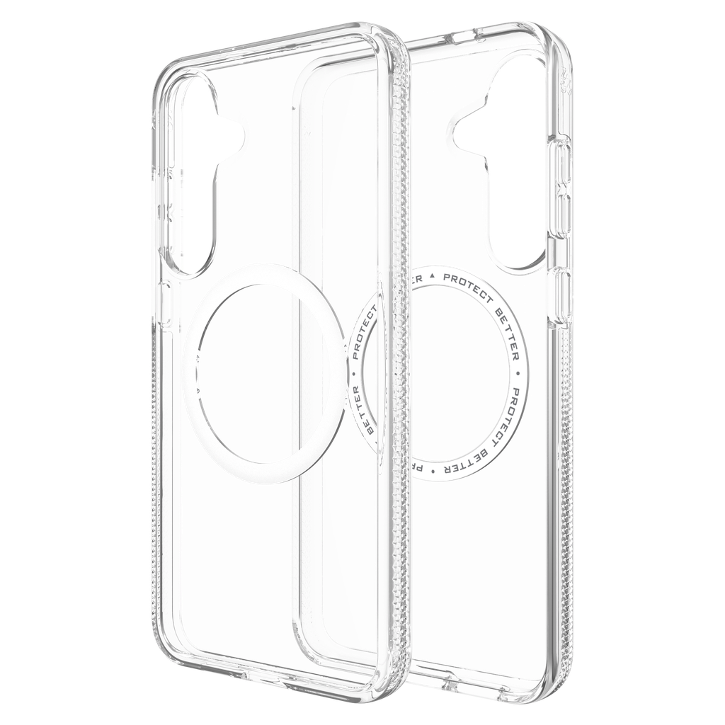 Zagg - Crystal Palace Snap Magsafe Case For Samsung Galaxy S25 Plus - Clear