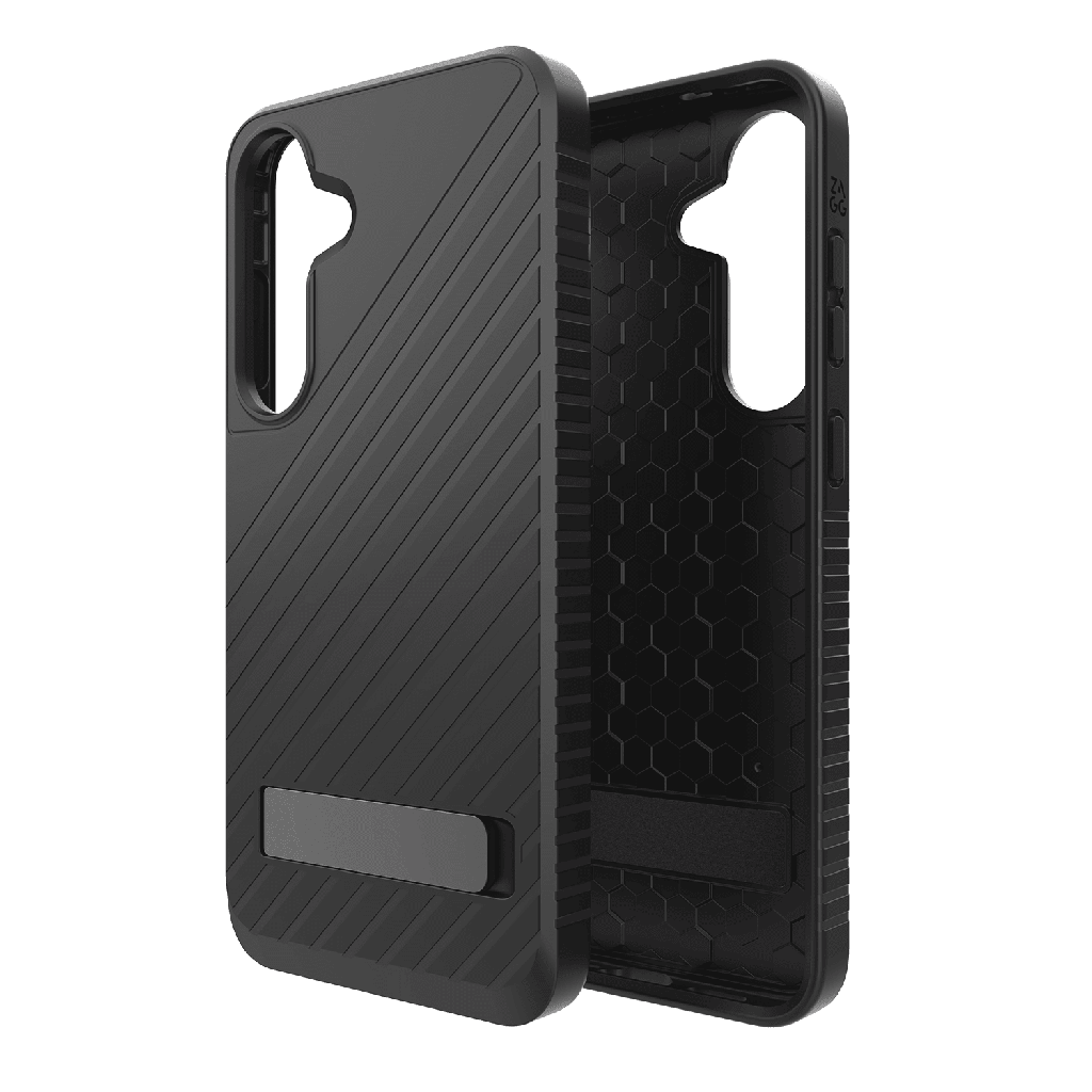 Zagg - Denali Case With Kick Stand For Samsung Galaxy S25 Plus - Black