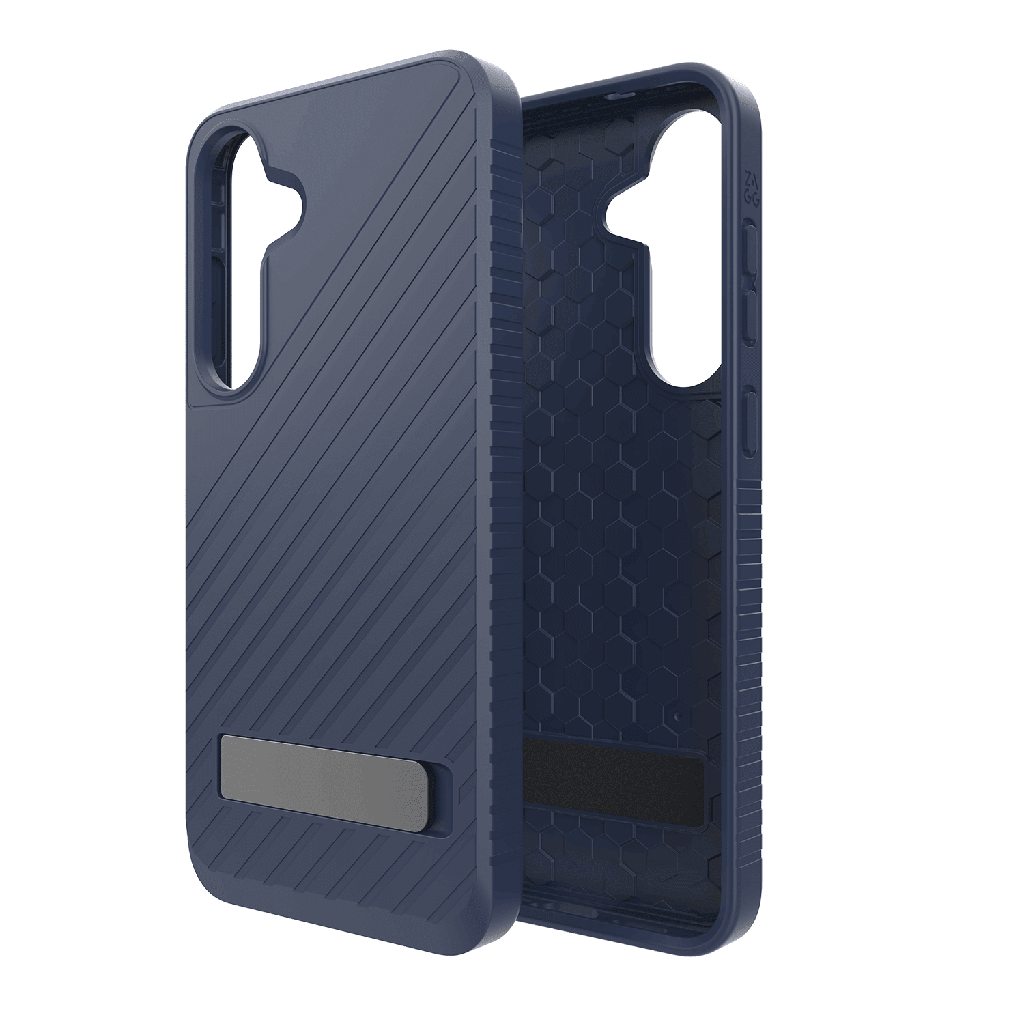 Zagg - Denali Case With Kick Stand For Samsung Galaxy S25 Plus - Navy
