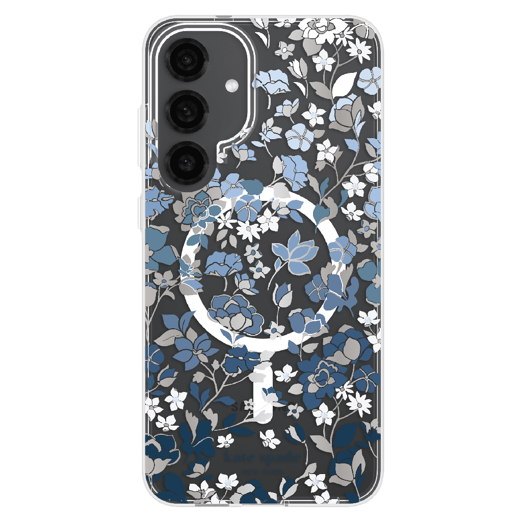 Kate Spade - Protective Hardshell Case With Magnet For Samsung Galaxy S25 Plus - Flowerbed Blue