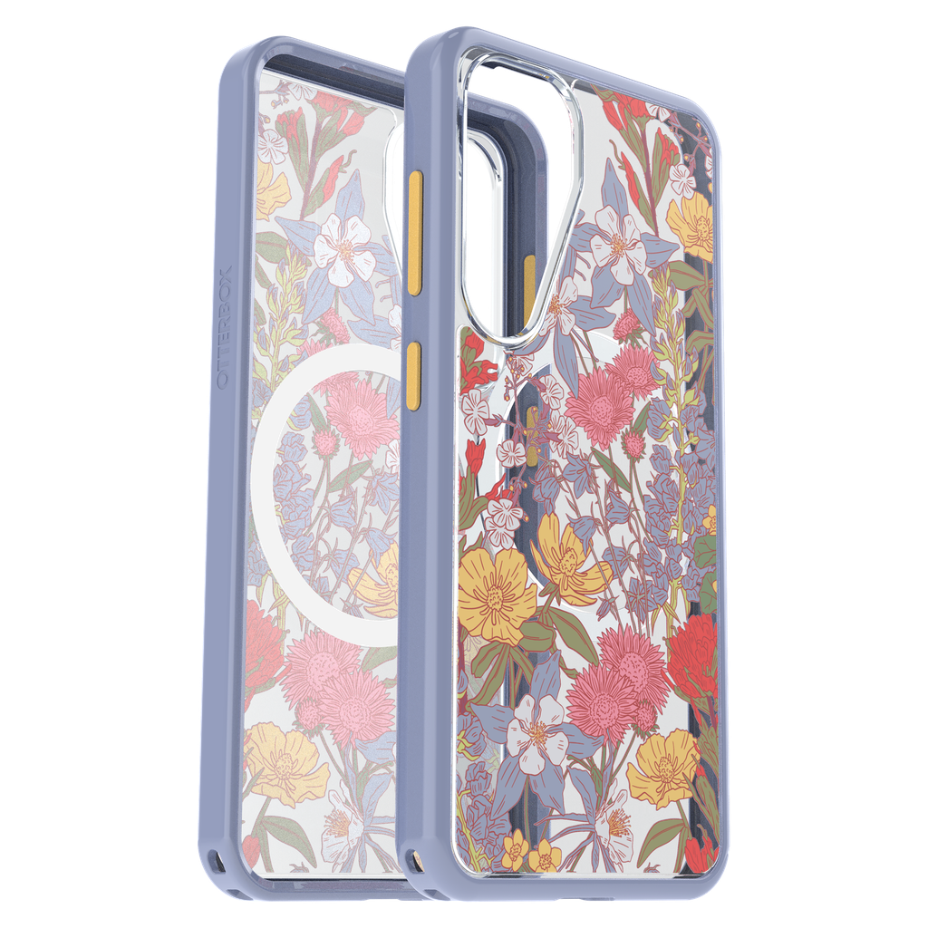 Otterbox - Symmetry Clear Magnetic Case For Samsung Galaxy S25 - Floral Clear