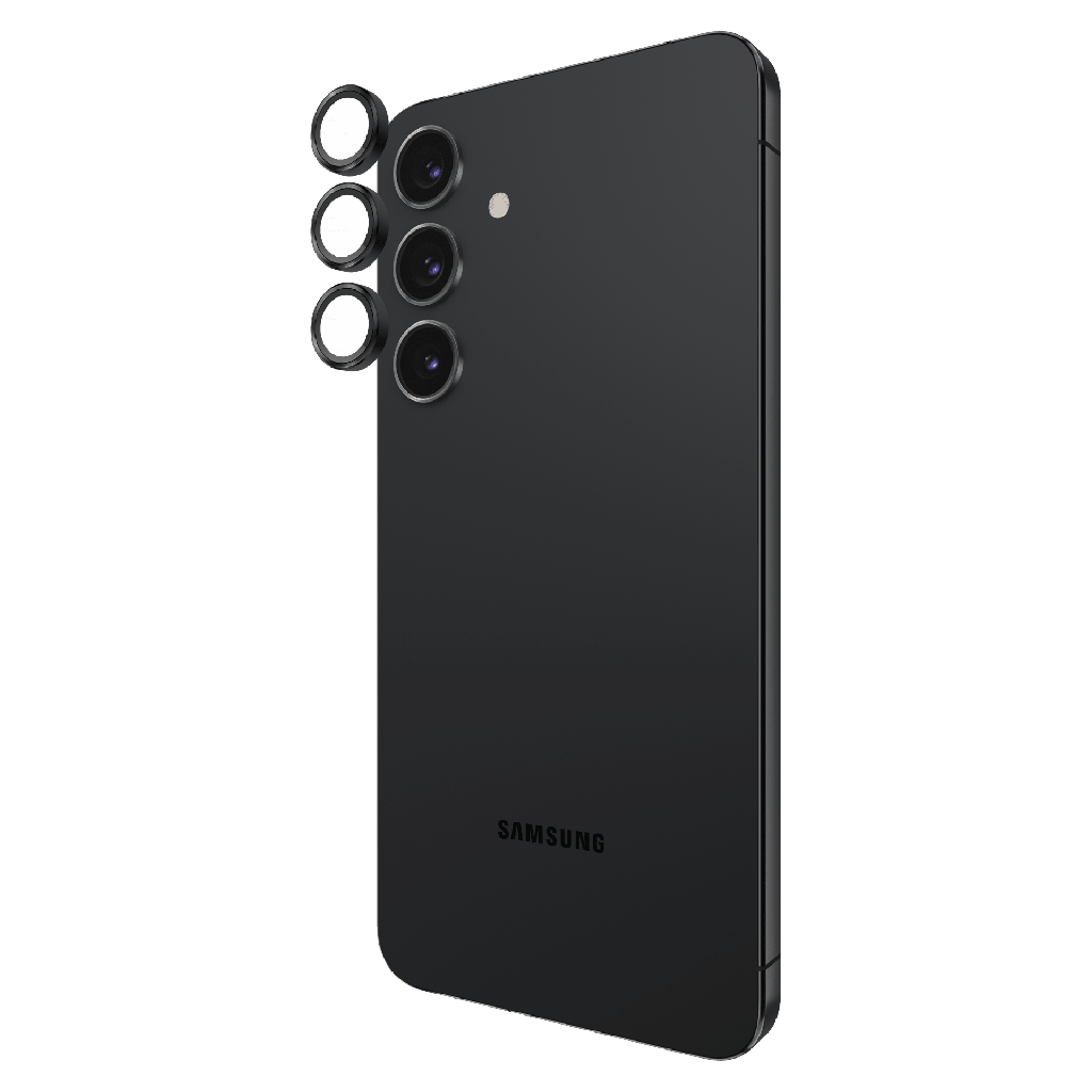 Case-mate - Aluminum Ring Camera Lens Glass Protector For Samsung Galaxy S25 Plus - Black