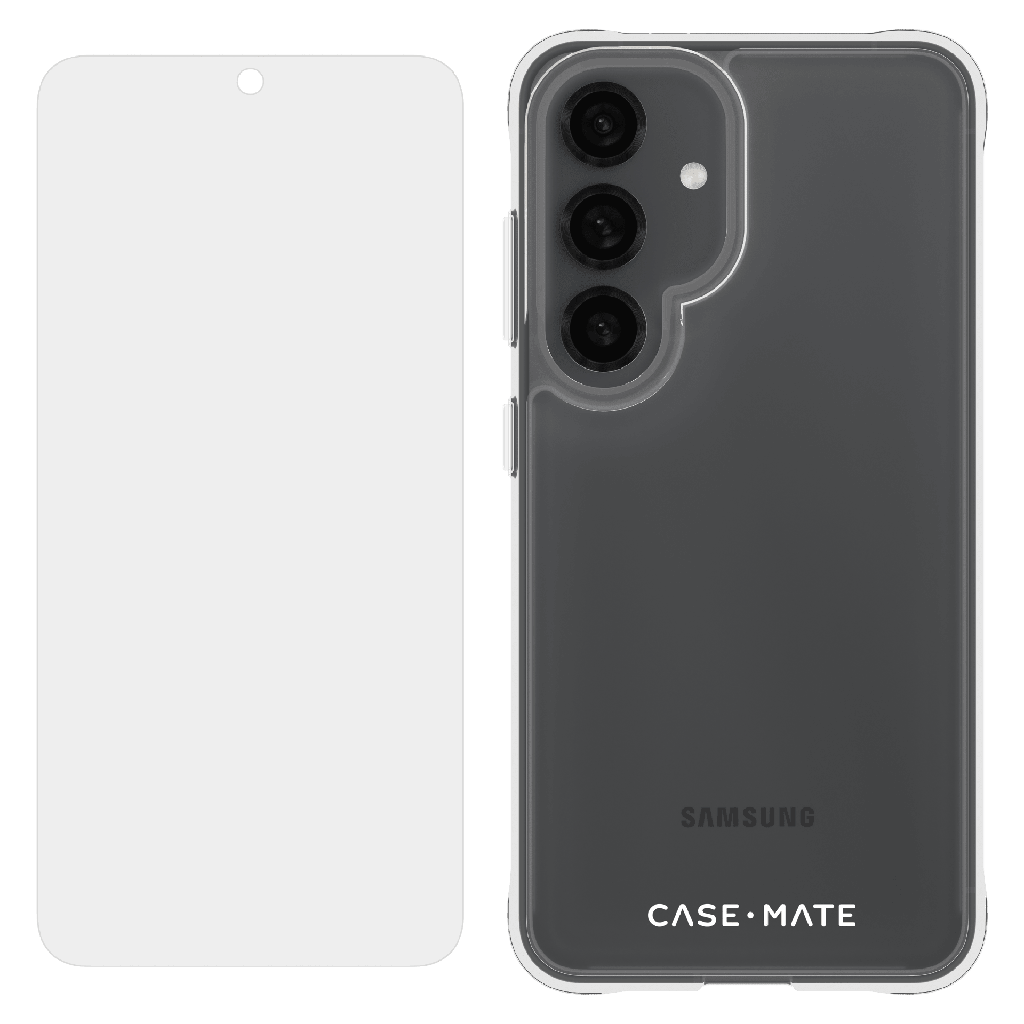 Case-mate - Protection Pack Tough Case And Flexishield Screen Protector For Samsung Galaxy S25 - Clear