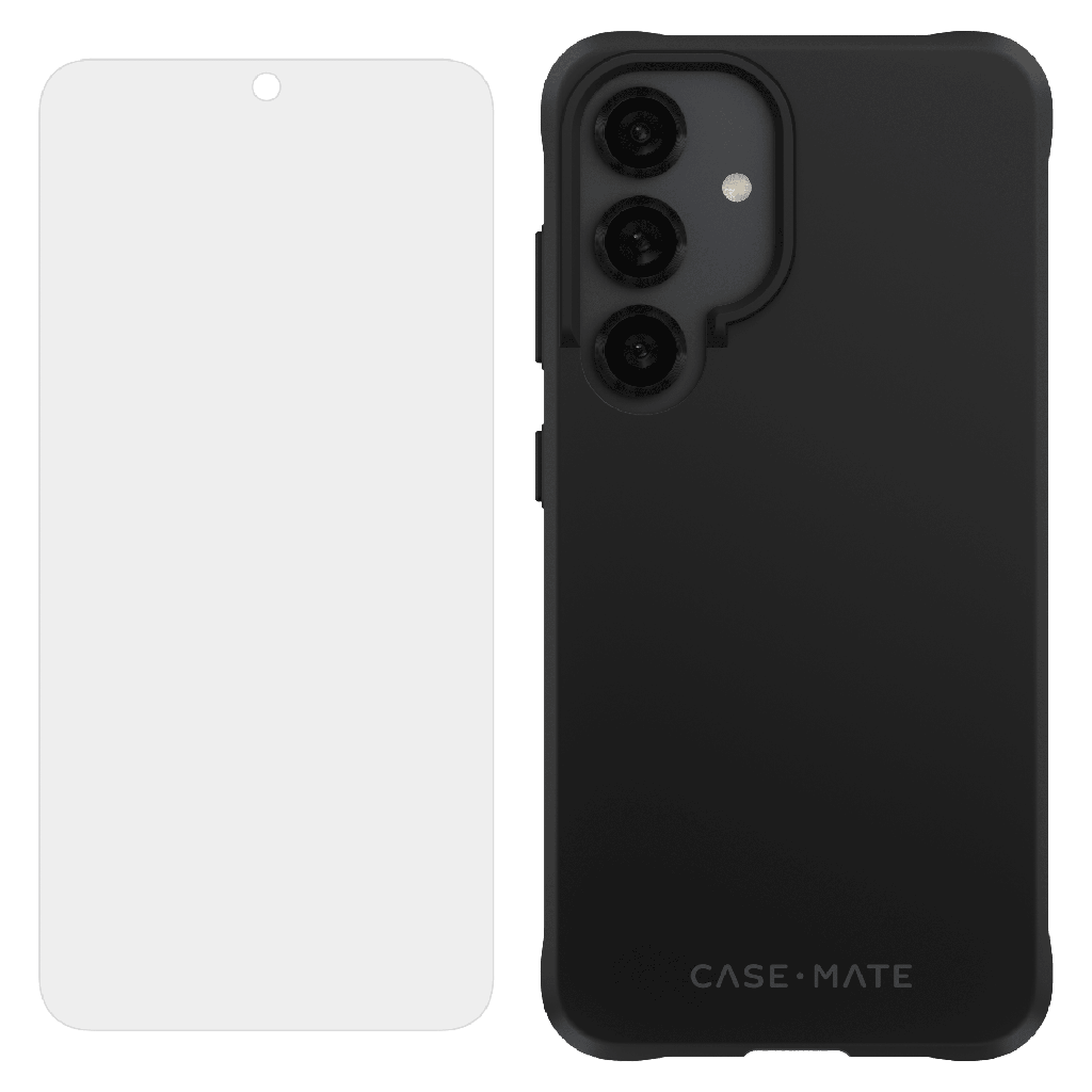 Case-mate - Protection Pack Tough Case And Flexishield Screen Protector For Samsung Galaxy S25 - Black
