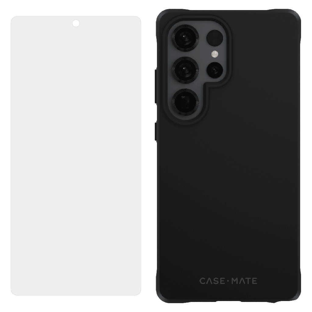 Case-mate - Protection Pack Tough Case And Flexishield Screen Protector For Samsung Galaxy S25 Ultra - Black