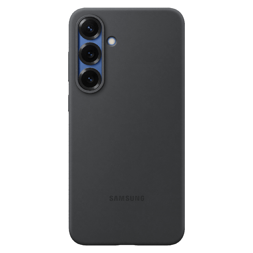 Samsung - Silicone Case For Samsung Galaxy S25 - Black