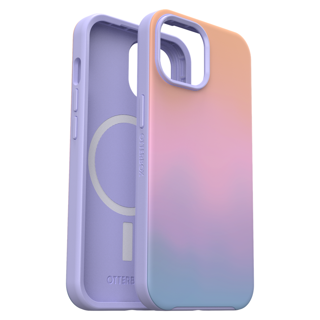 Otterbox - Symmetry Graphics Magsafe Case For Apple Iphone 15    /    Iphone 14    /    Iphone 13   /   Iphone 16e - Soft Sunset