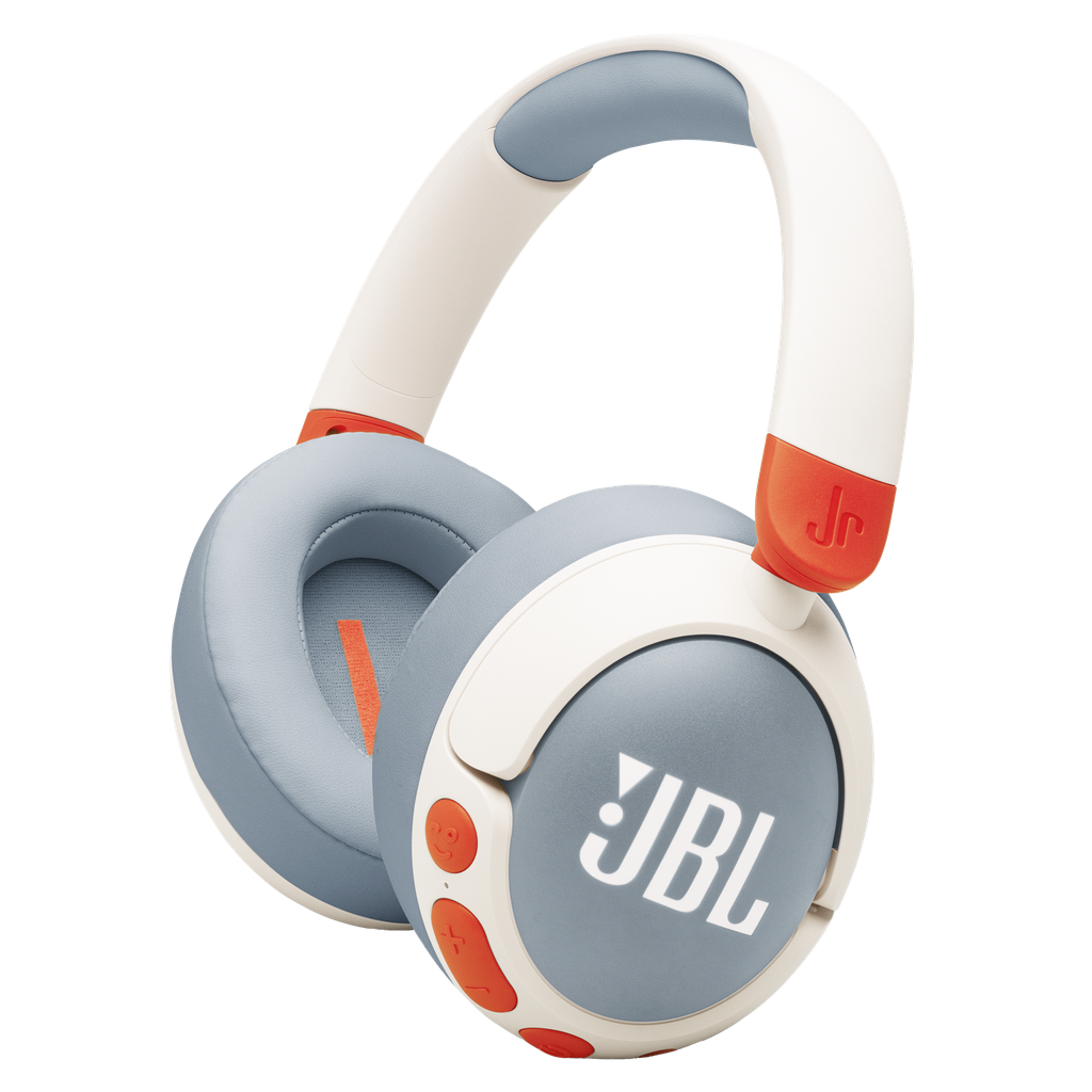 Jbl - Jr 470nc Noise Cancelling Over Ear Headphones - White
