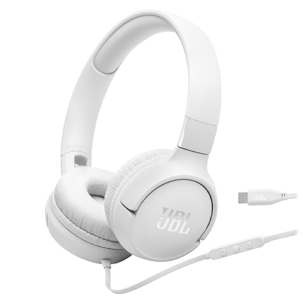 Jbl - Tune 520c On Ear Wired Headphones - White