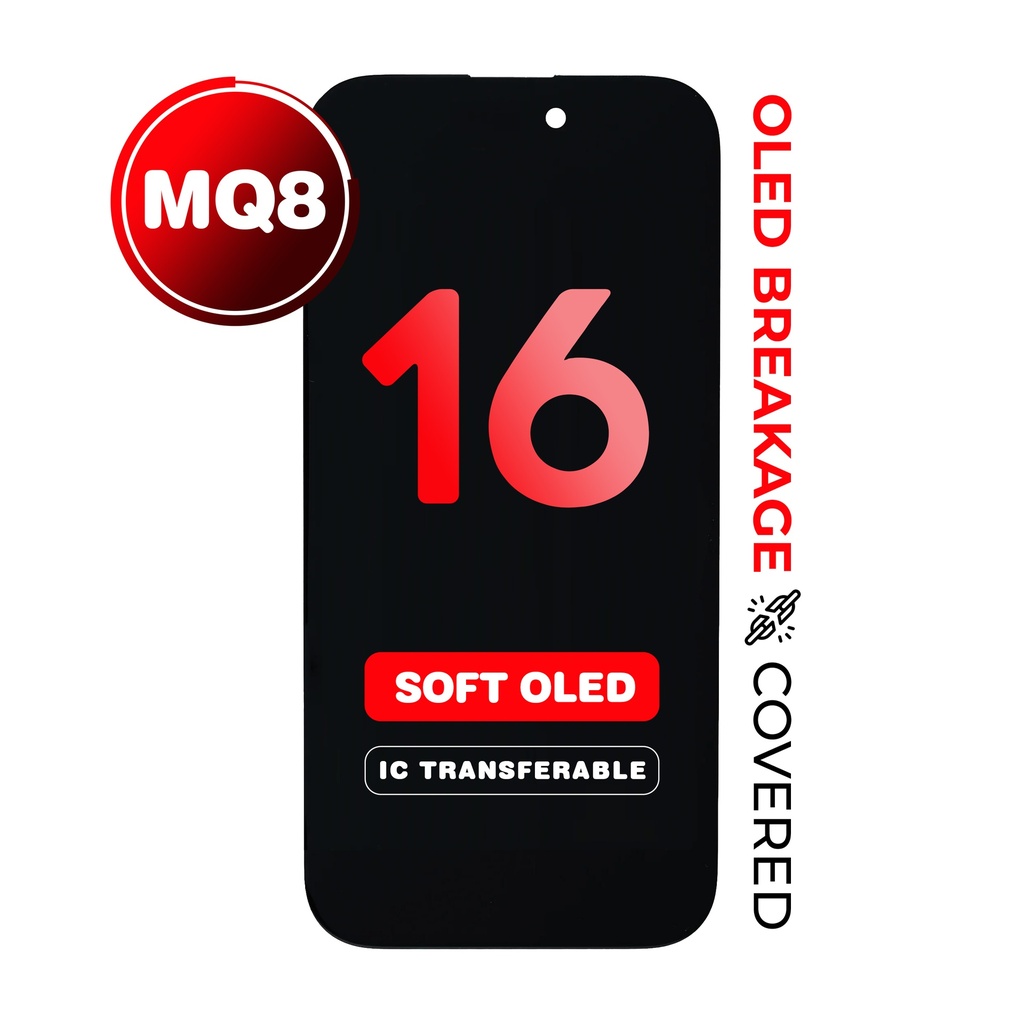 OLED Assembly for iPhone 16 (MQ8 / Soft OLED) (IC Transferable)