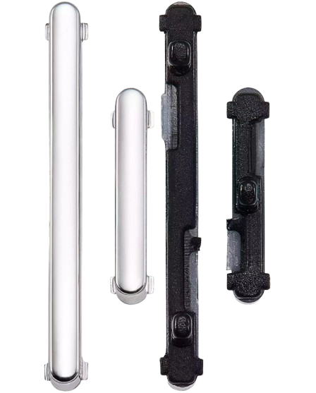 Hard Buttons (Power / Volume) For Samsung Galaxy S22 Ultra (White) (Premium)