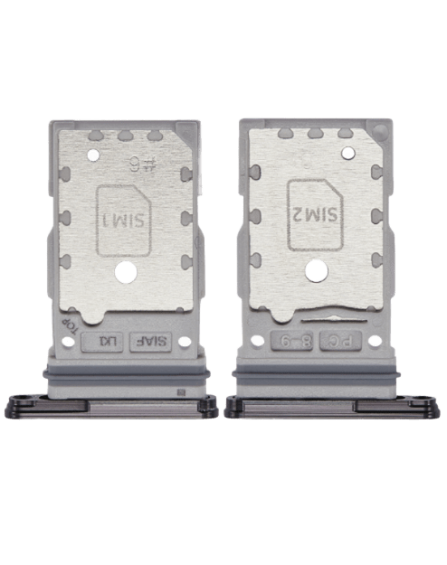 Dual Sim Card Tray For Samsung Galaxy S23 5G / S23 Plus 5G (Phantom Black) (Premium)