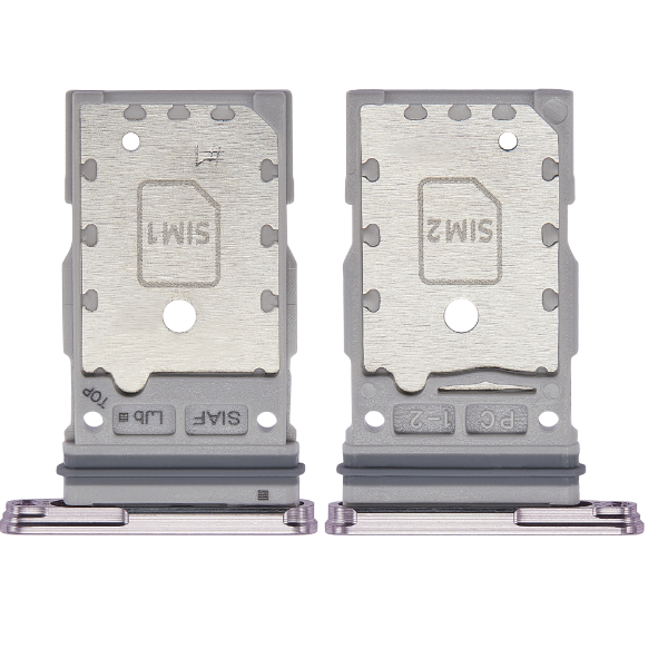Dual Sim Card Tray For Samsung Galaxy S23 5G / S23 Plus 5G (Lavender) (Premium)